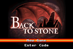 Back to Stone back cover for GameBoy Advance